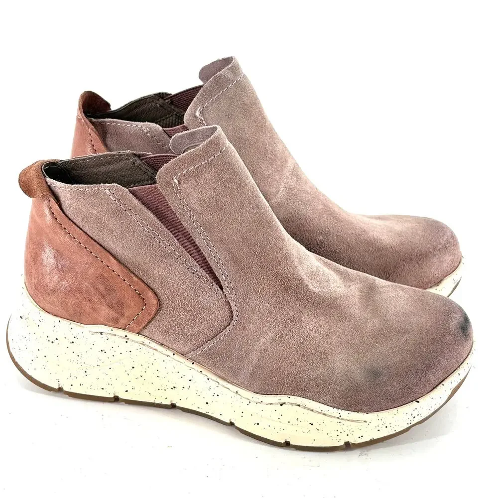 Bionica Ortholite All Weather Oana Boot 6.5 Lilac Suede Bootie Sneaker Travel